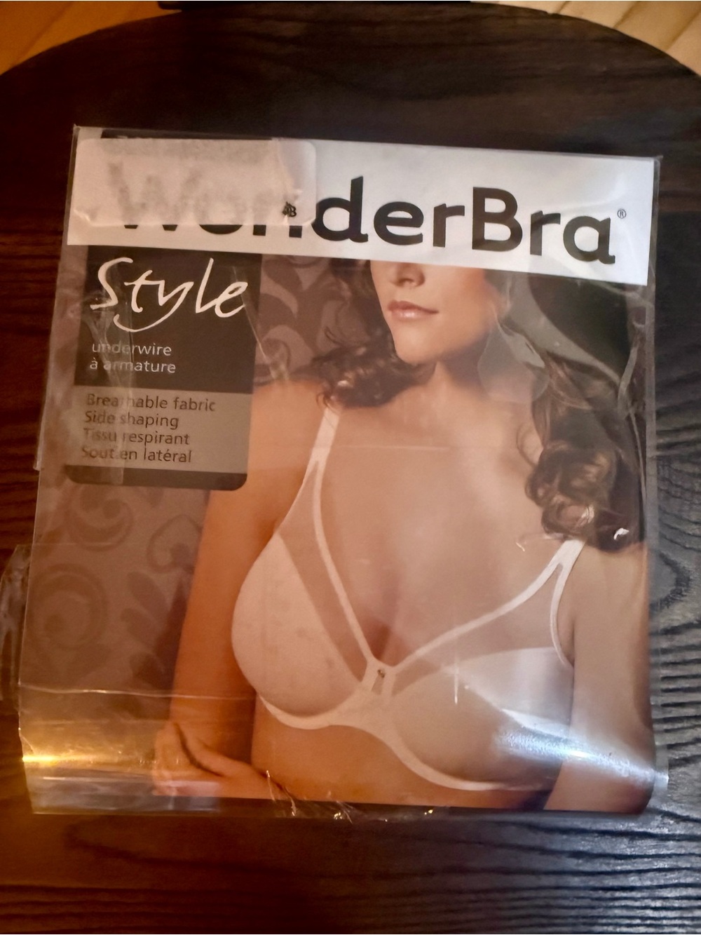 Wonderbra White Comfort-U Underwire Bra Style W7434 Breathable Side Shaping 36C